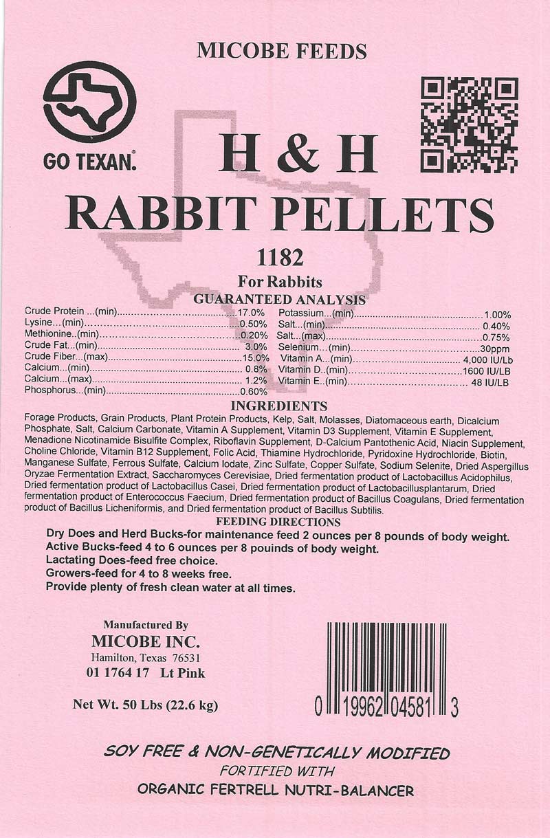 Premium Rabbit Pellets For Show and Pet and Meat 20 Pounds FREE SHIPPING!!